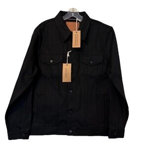 NEW Thursday Boot Co Black Selvedge Denim Trucker Jacket Men’s Medium